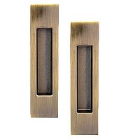 Ручки для розсувних дверей прямокутні KEDR AB бронза